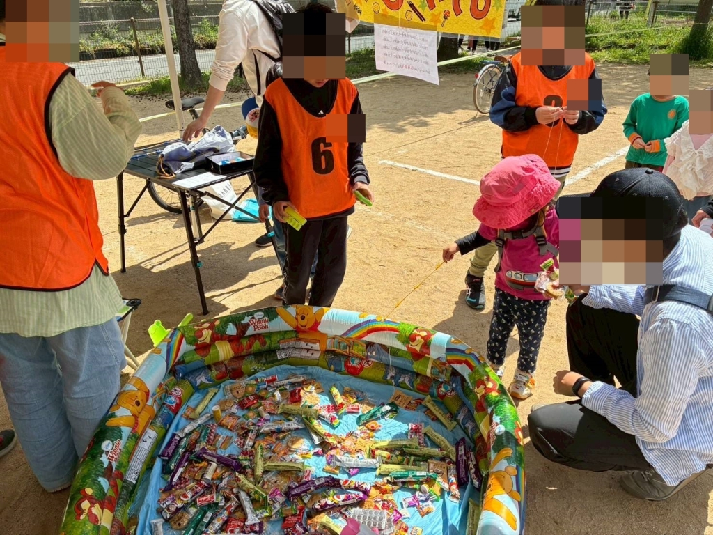 お菓子釣り